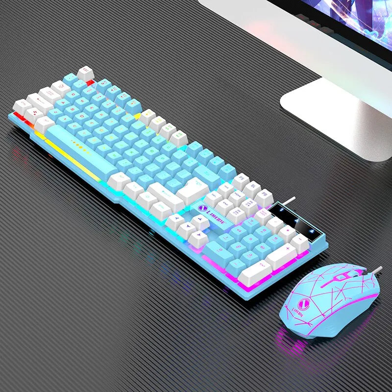 Gaming Wired RGB Keyboard Mouse Set