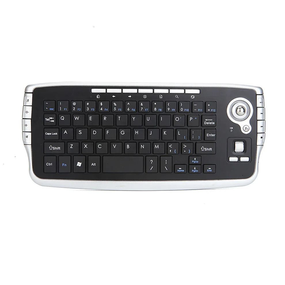 Wireless Mini Keyboard Trackball Combo