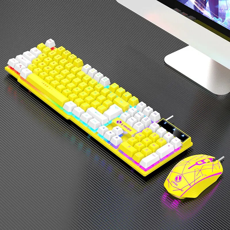 Gaming Wired RGB Keyboard Mouse Set