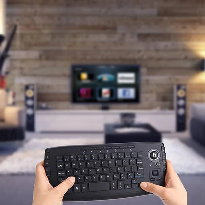 Wireless Mini Keyboard Trackball Combo
