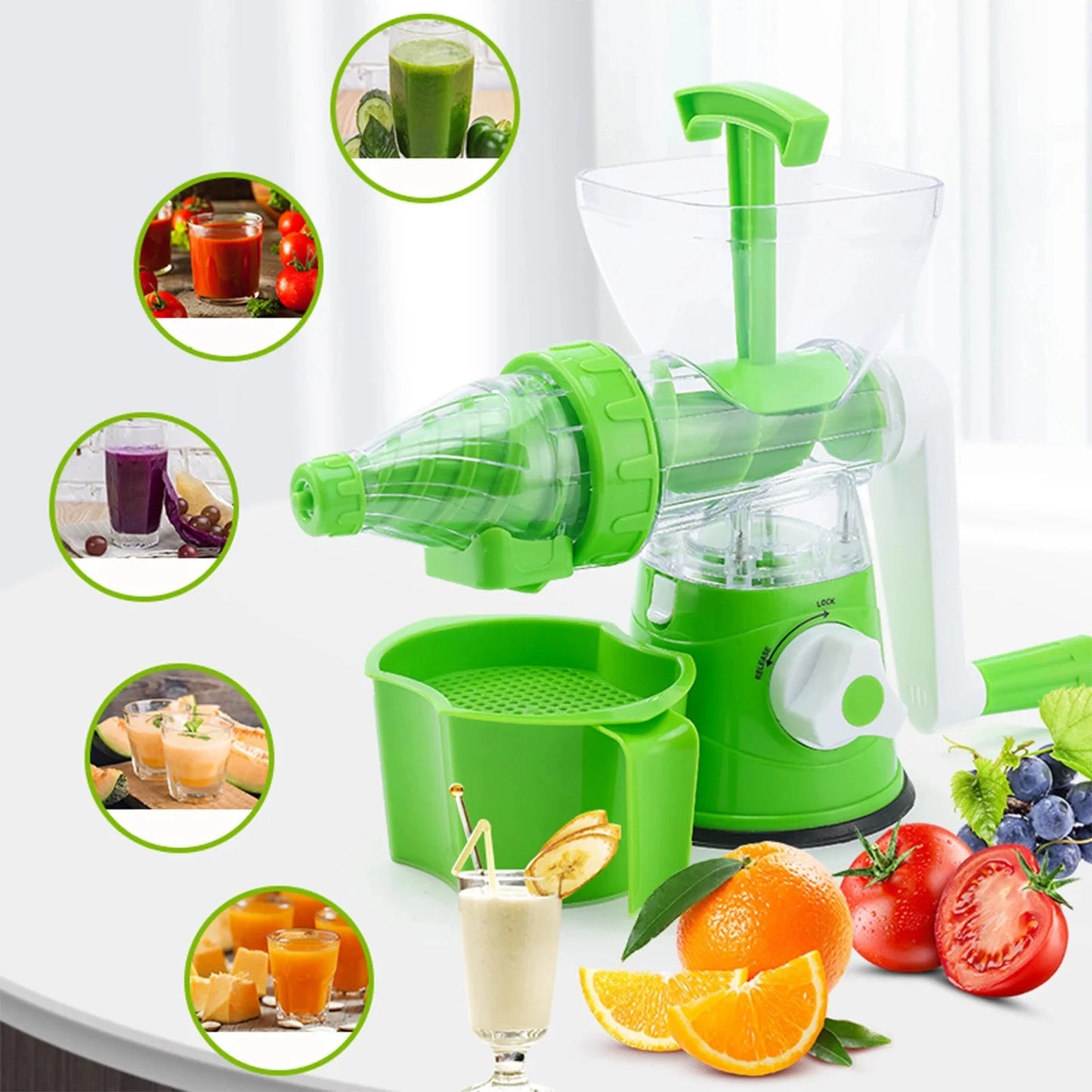 Portable Hand Crank Juicer