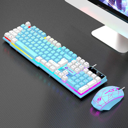 Gaming Wired RGB Keyboard Mouse Set