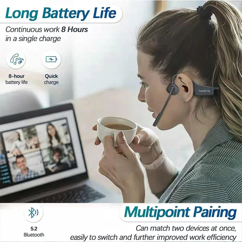 Bone Conduction Gaming Sports Headset