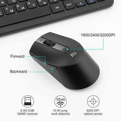Wireless Multimedia Keyboard Mouse Set