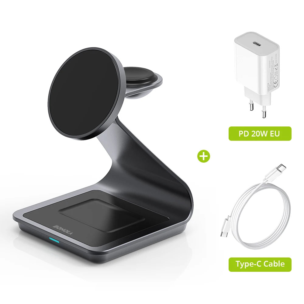 3 in 1 Magnetic Wireless Charger