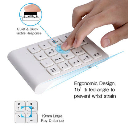 Wireless Numeric Keypad Mouse Set