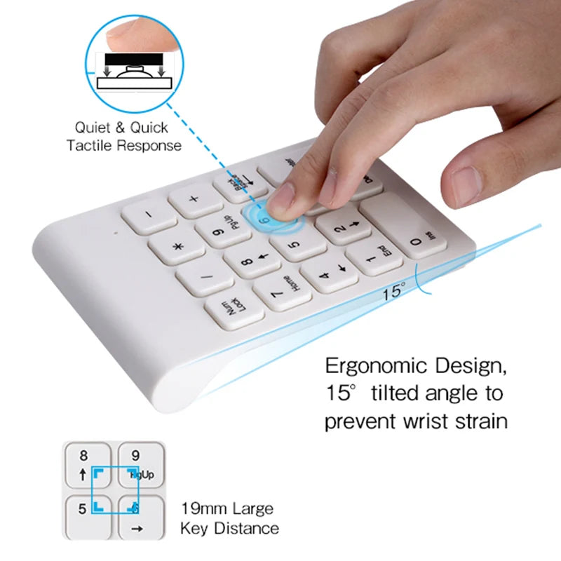 Mini Wireless Numeric Keypad Set