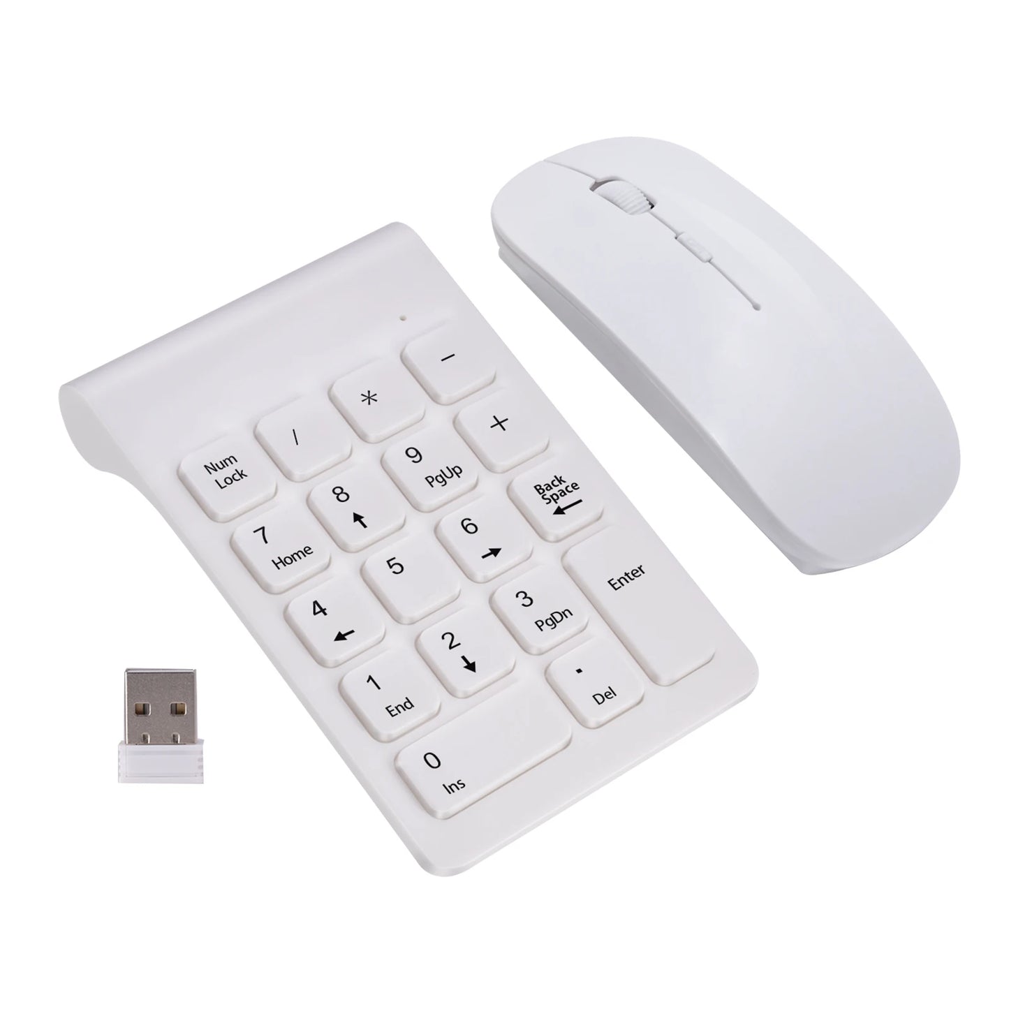 Wireless Numeric Keypad Mouse Set