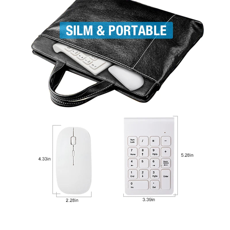 Mini Wireless Numeric Keypad Set