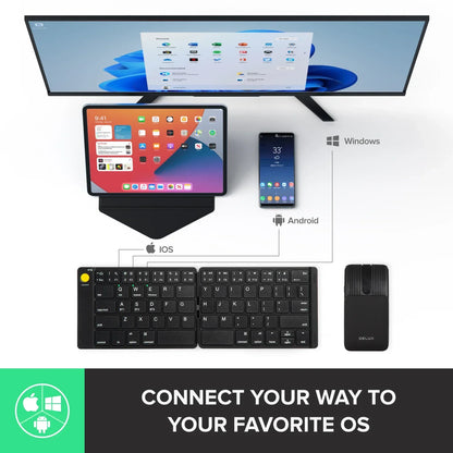 Foldable Wireless Keyboard Mouse Kit