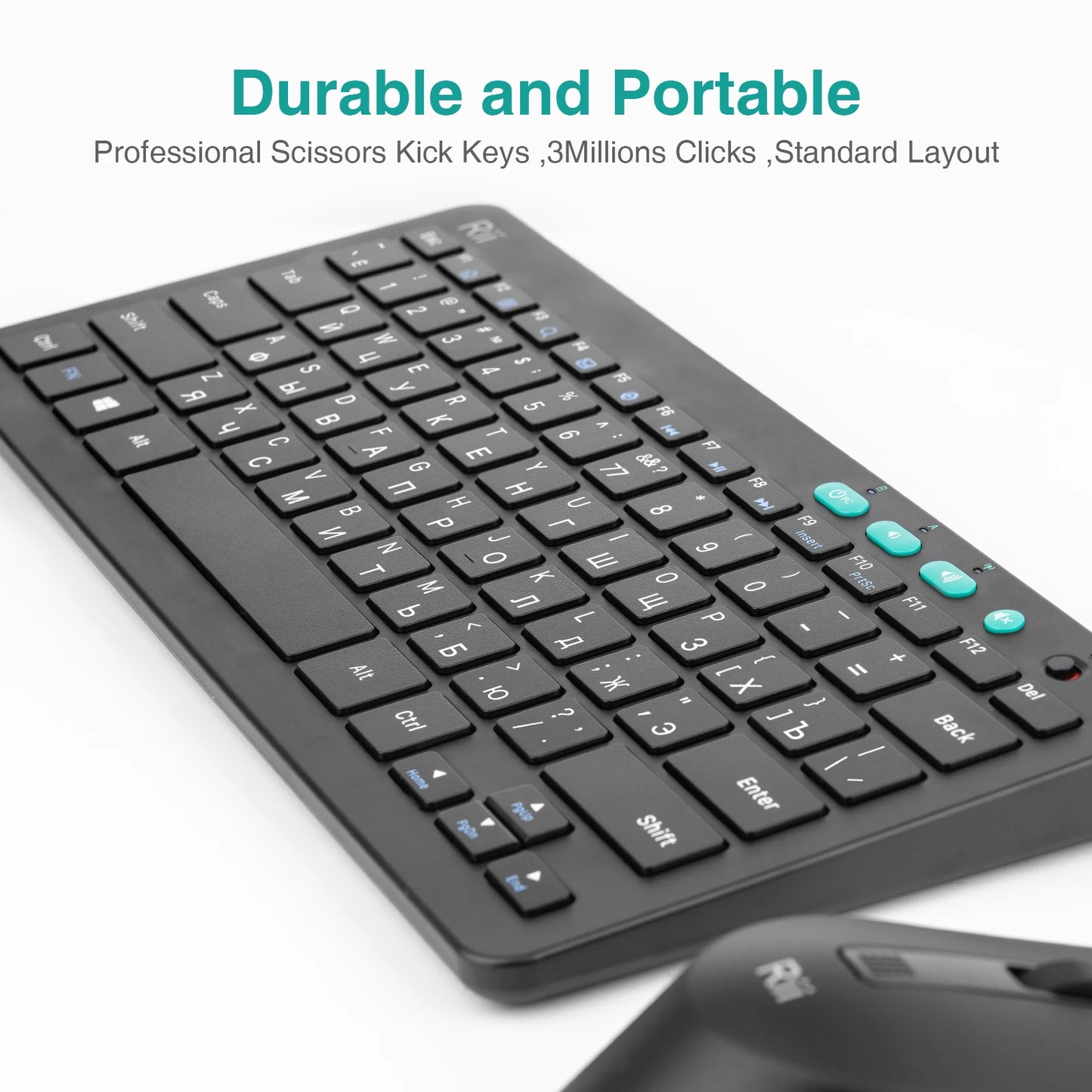 Wireless Multimedia Keyboard Mouse Set