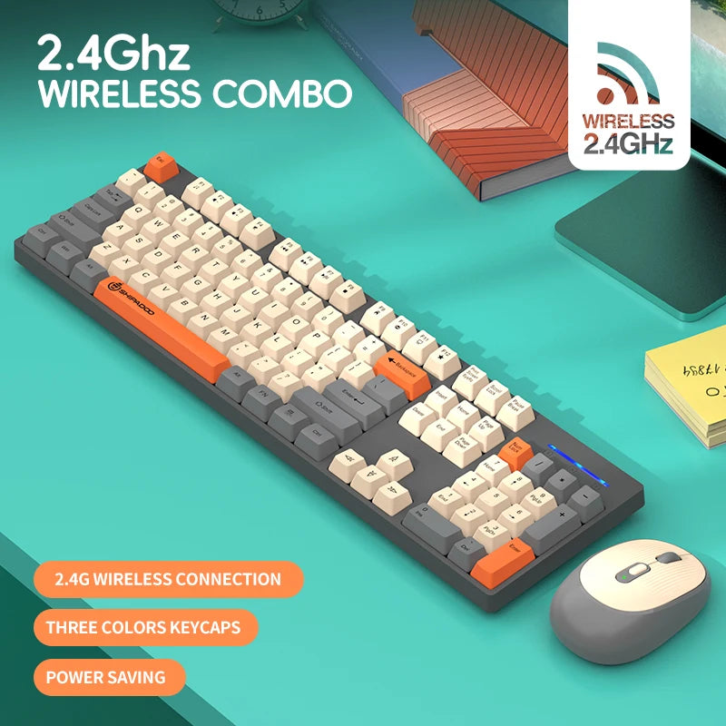 Wireless Keyboard Mouse Combo Office