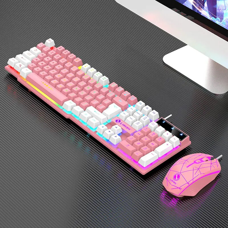 Gaming Wired RGB Keyboard Mouse Set