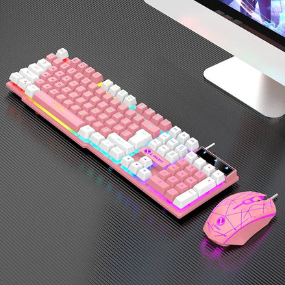 Gaming Wired RGB Keyboard Mouse Set