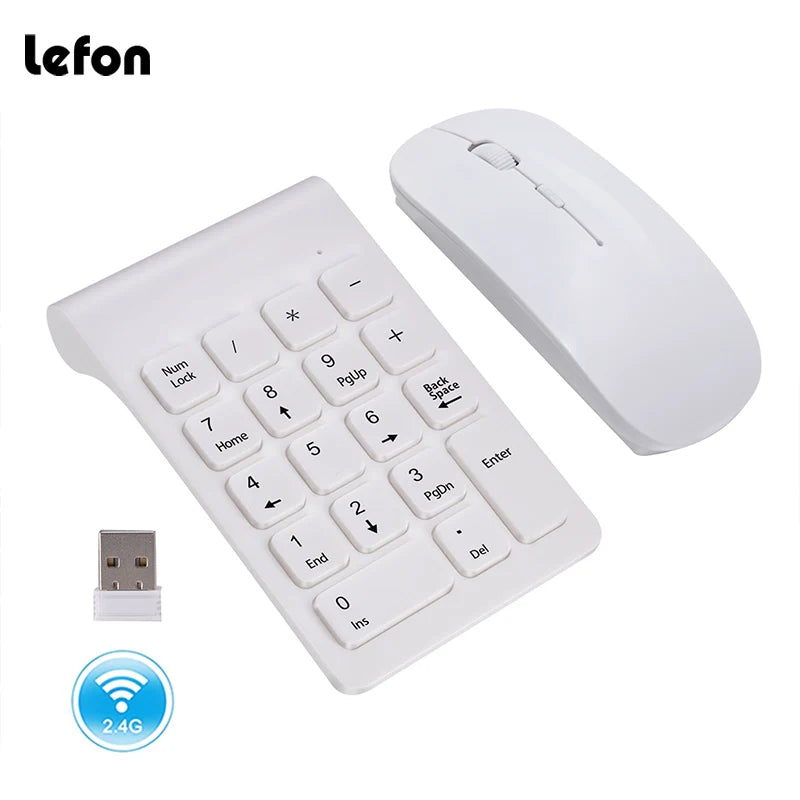 Wireless Numeric Keypad Mouse Set