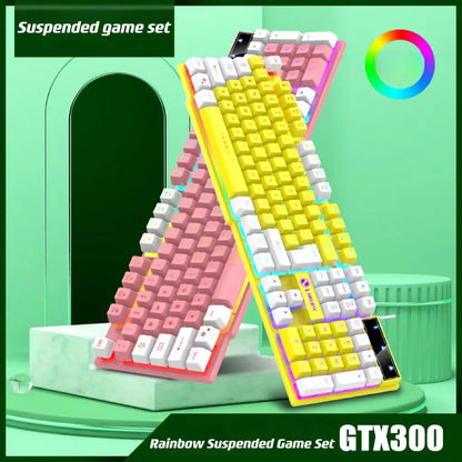 Gaming Wired RGB Keyboard Mouse Set