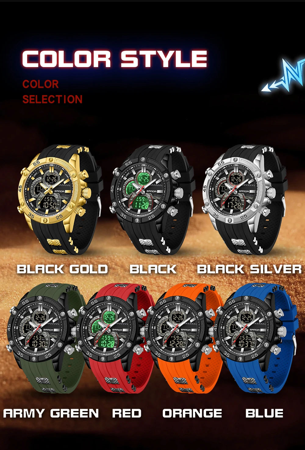 Digital Sport Wrist Watch