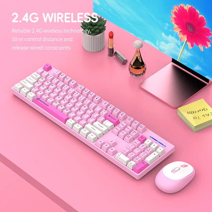 Wireless Keyboard Mouse Combo Office