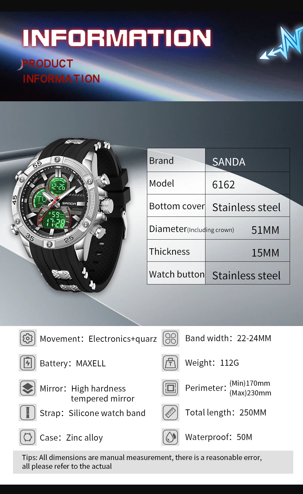 Digital Sport Wrist Watch