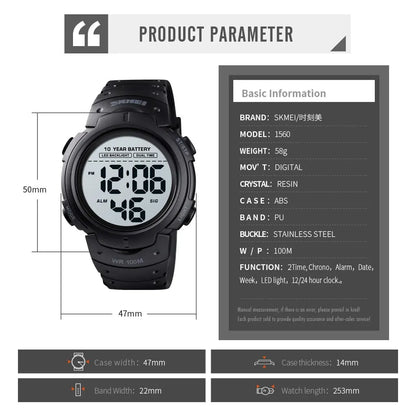 Digital Sport Wrist Watch