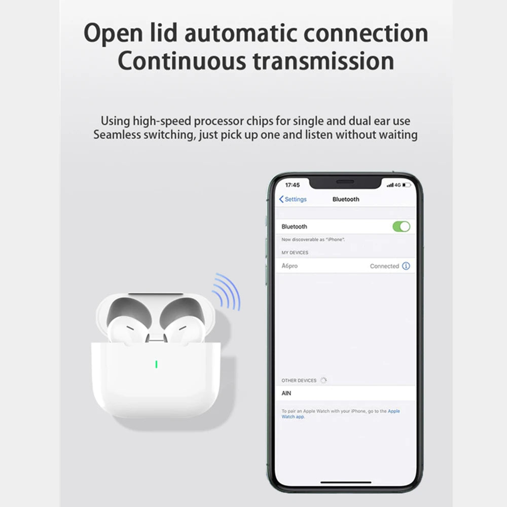Wireless TWS Earbuds With Charging Case