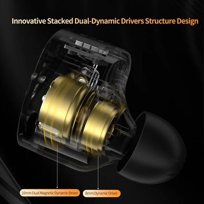 HiFi Dual Driver In Ear Earphones